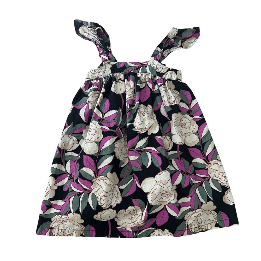 BabyGap Floral Flutter Dress in Butterfly Black Size 3 Years